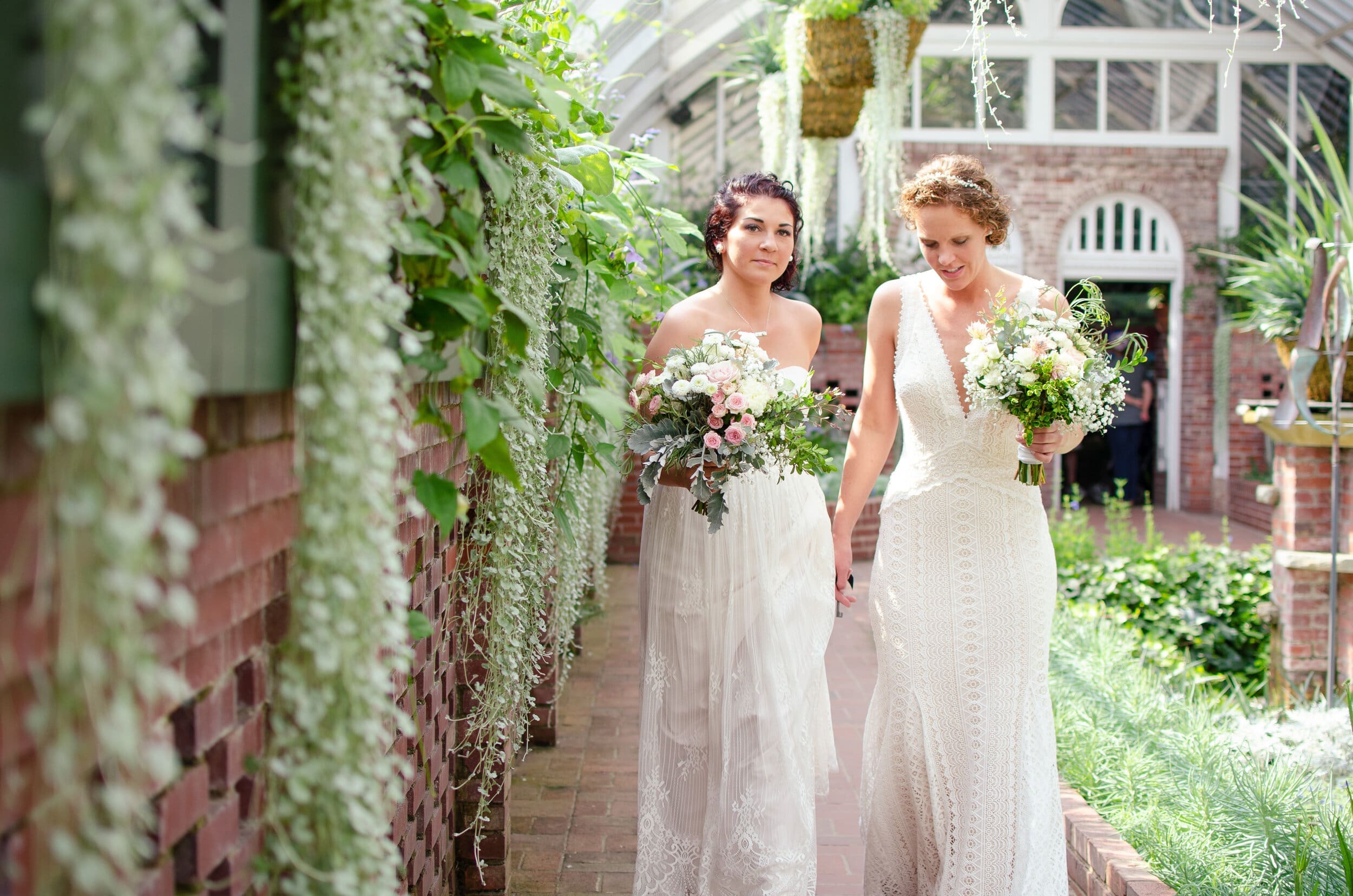 Erin and Jessicas Fabulously Floral Wedding at Phipps Conservator