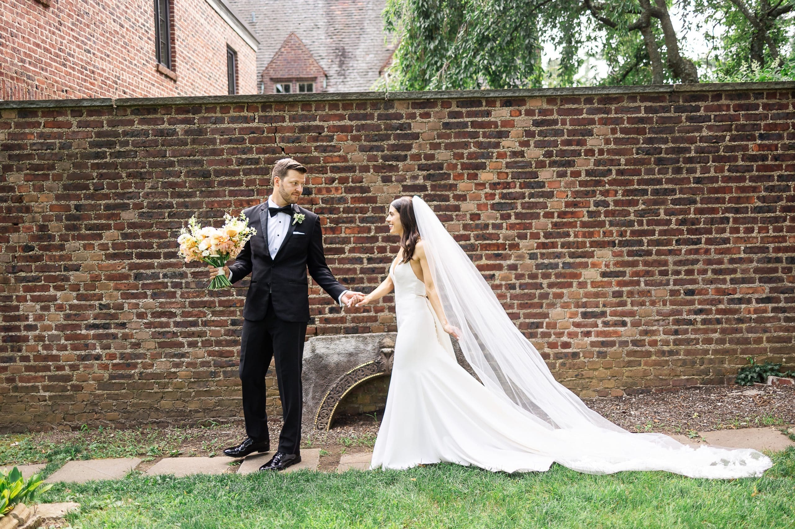 Morgan and Andrew's Golden Hour Aldie Mansion Wedding in Doylestown, PA